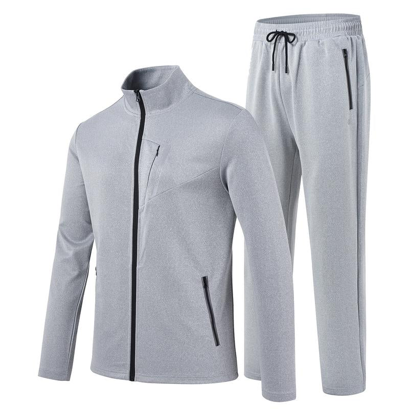 Mofiz Mens Tracksuit Jogging Warm up Full Zip Runningsweatsuit Comfortable Outfits Casual Athletic Pants Full Zip Jacket 2 Piece