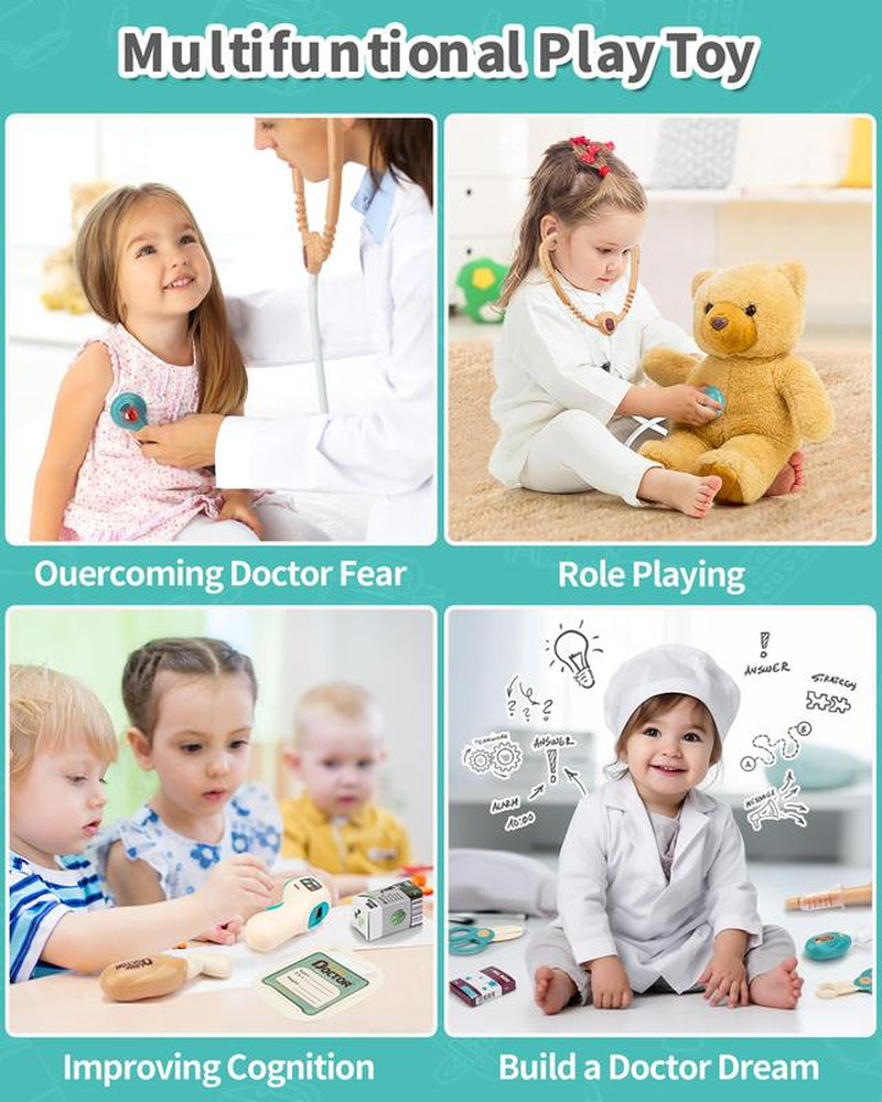 Mobile Medical Station for Kids - Fun Learning Doctor Pretend Kit with Realistic Accessories & Interactive Features