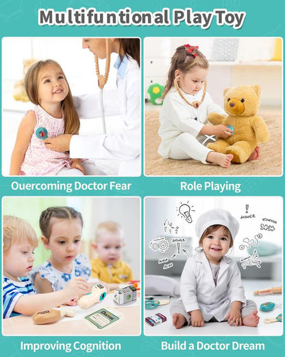 Mobile Medical Station for Kids - Fun Learning Doctor Pretend Kit with Realistic Accessories & Interactive Features