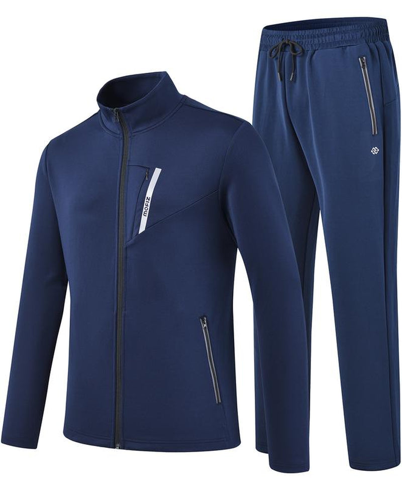 Mofiz Mens Tracksuit Jogging Warm up Full Zip Runningsweatsuit Comfortable Outfits Casual Athletic Pants Full Zip Jacket 2 Piece