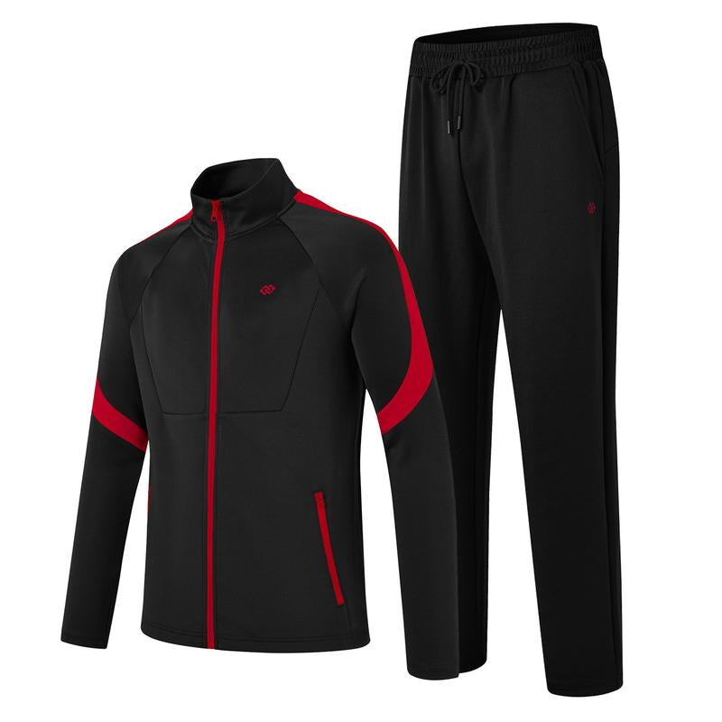Mofiz Mens Tracksuit Jogging Warm up Full Zip Runningsweatsuit Comfortable Outfits Casual Athletic Pants Full Zip Jacket 2 Piece