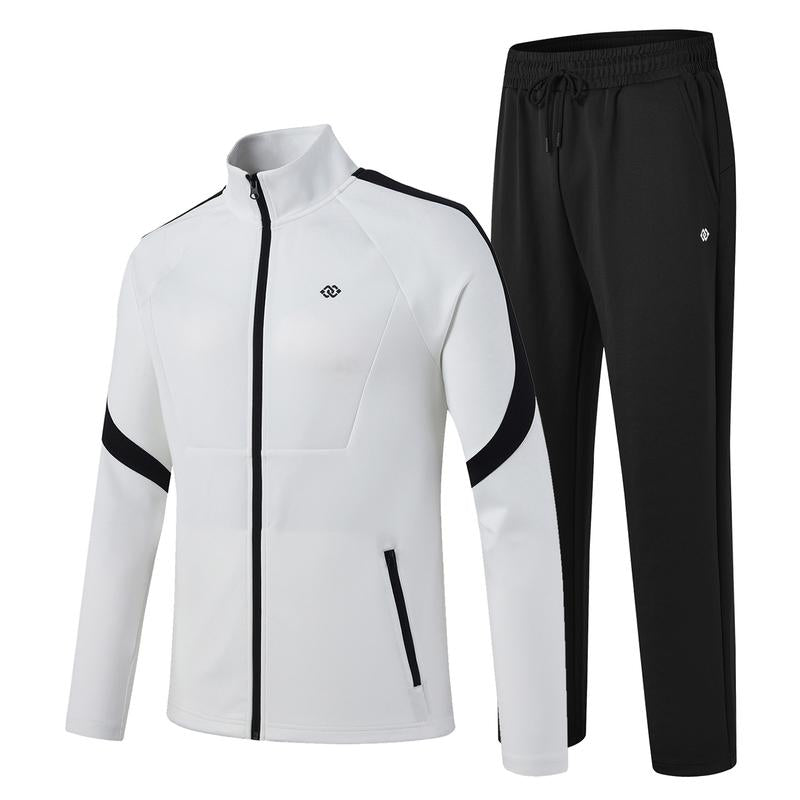 Mofiz Mens Tracksuit Jogging Warm up Full Zip Runningsweatsuit Comfortable Outfits Casual Athletic Pants Full Zip Jacket 2 Piece