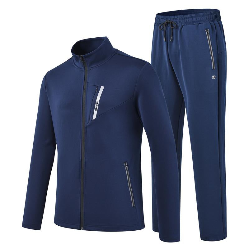 Mofiz Mens Tracksuit Jogging Warm up Full Zip Runningsweatsuit Comfortable Outfits Casual Athletic Pants Full Zip Jacket 2 Piece
