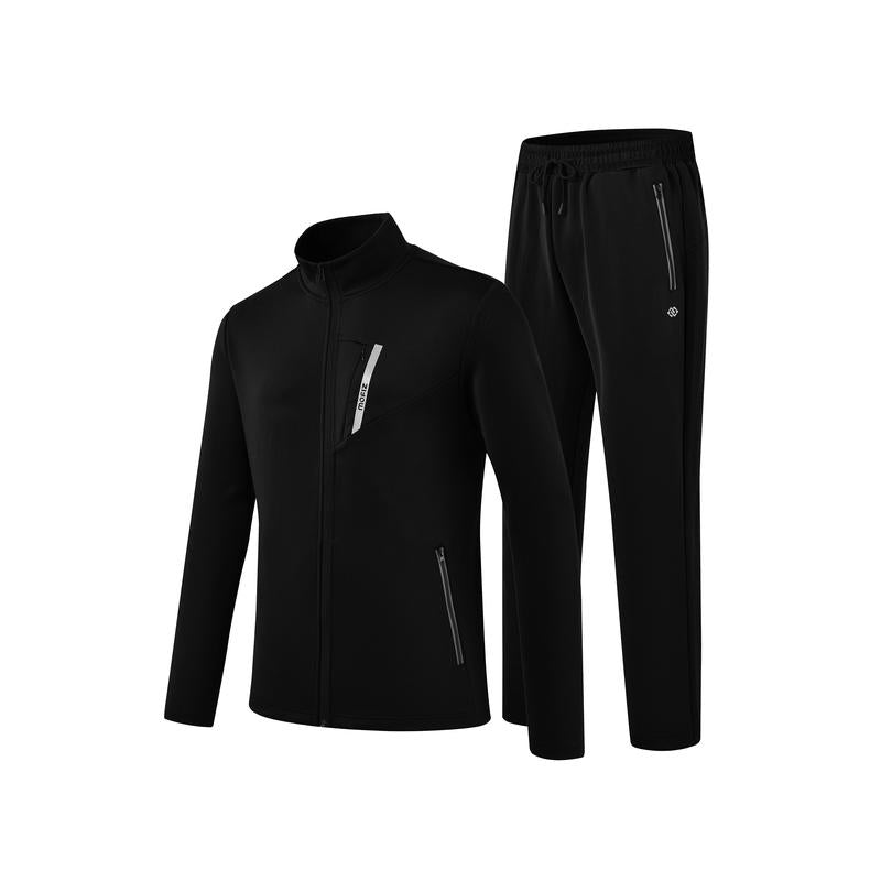 Mofiz Mens Tracksuit Jogging Warm up Full Zip Runningsweatsuit Comfortable Outfits Casual Athletic Pants Full Zip Jacket 2 Piece